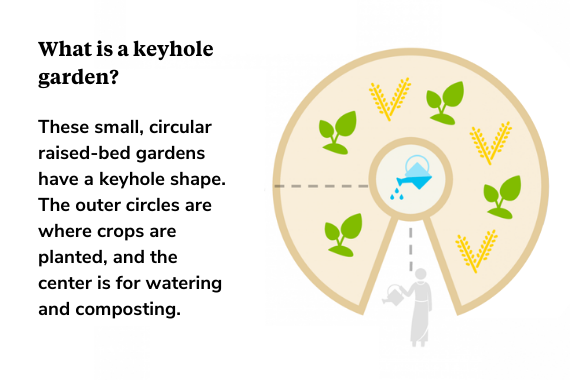 What is a keyhole garden?