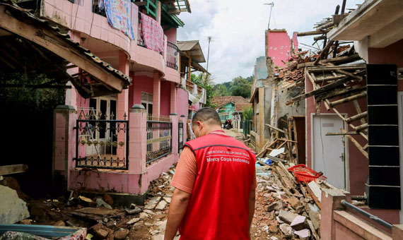 Earthquake aftermath in West Java