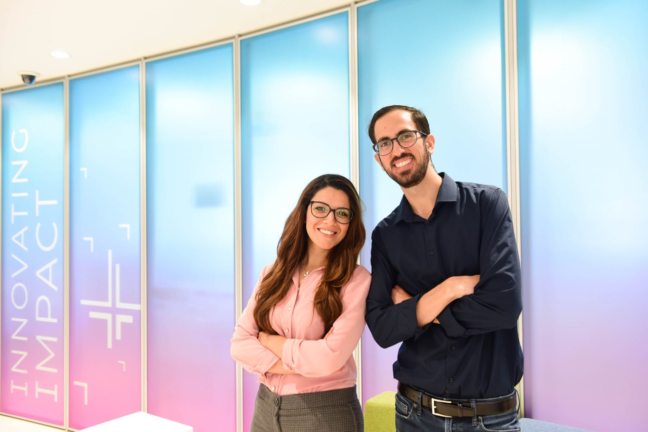 Hakini co-founders, Sondos Mleitat and Majd Manadre.