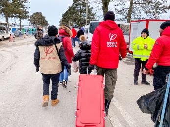 Mercy corps responders arrive in romania